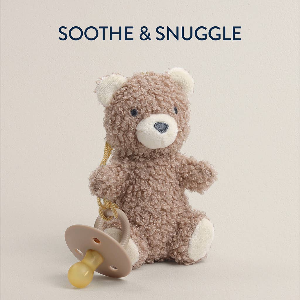 *NEW OPTIONS* Bitzy Pal Natural Rubber Pacifier & Plush