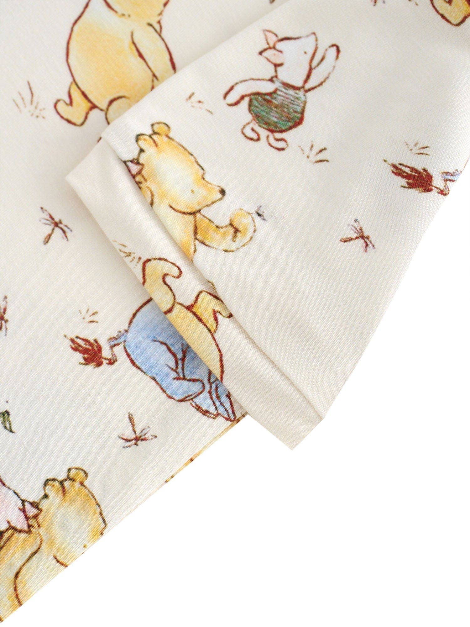 PoshTOT Little Yellow Bear Print 2 Piece Short Sleeves PJ Set