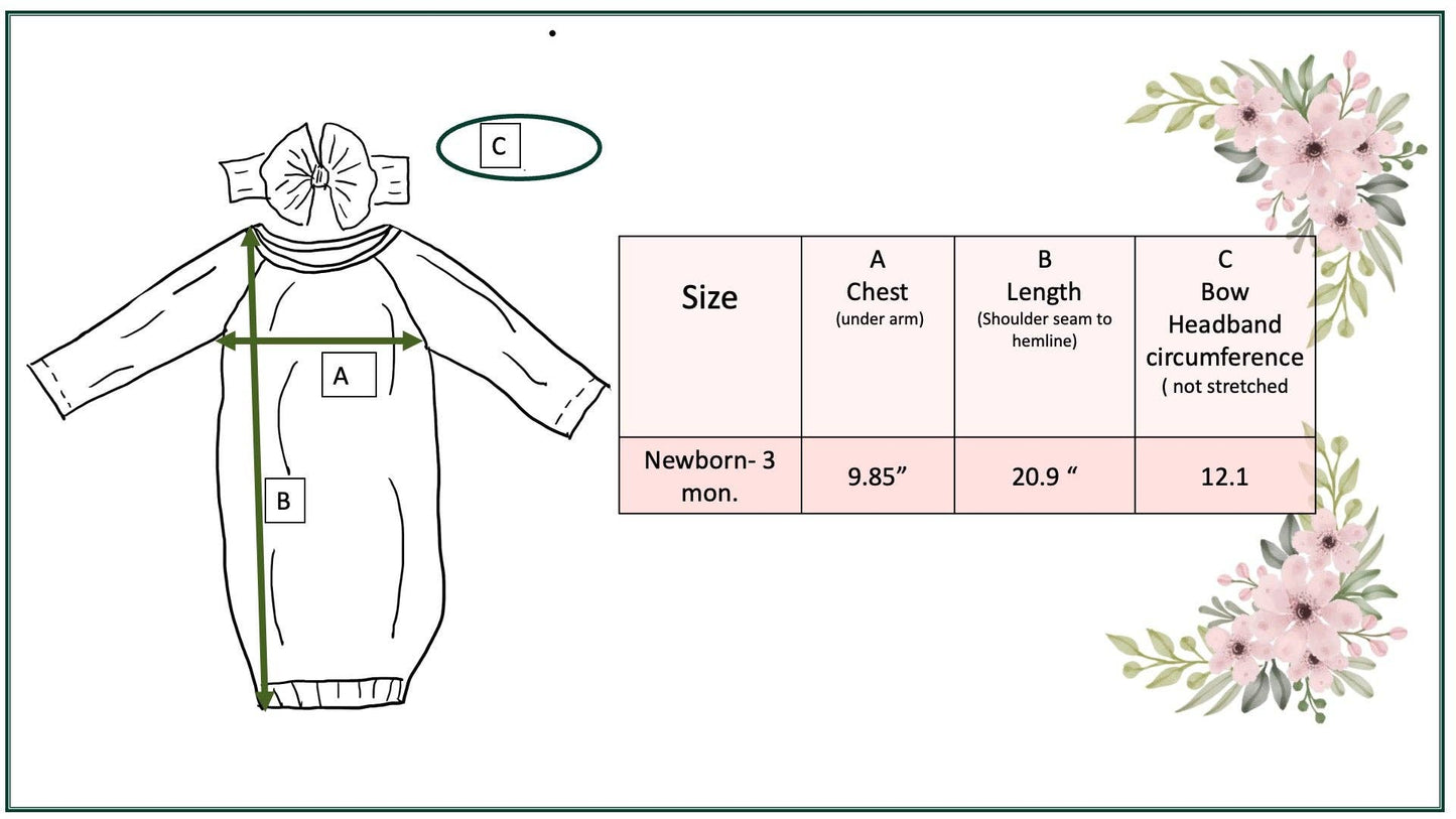 Infant Girls Cowgirl Baby Gown