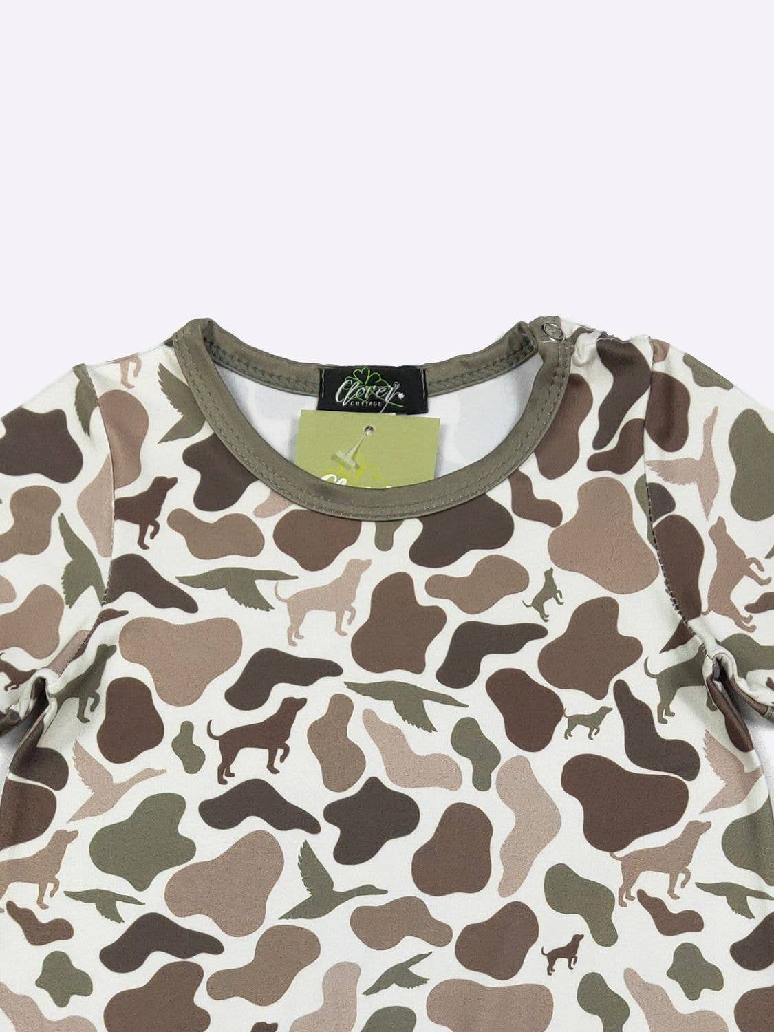 Camo Hound Boy Romper
