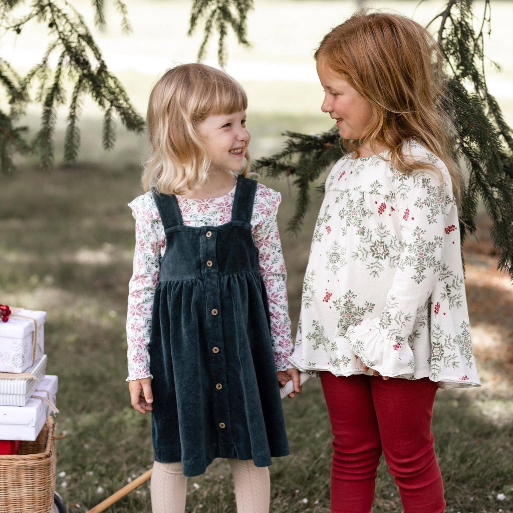 Holiday Snowflakes Organic Tunic & Pants Set