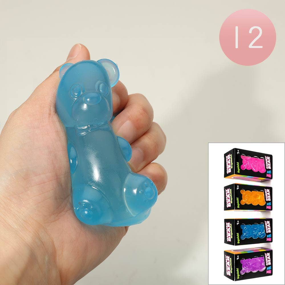 12PCS - Gummy Bear Squishy Stress Relief Toy