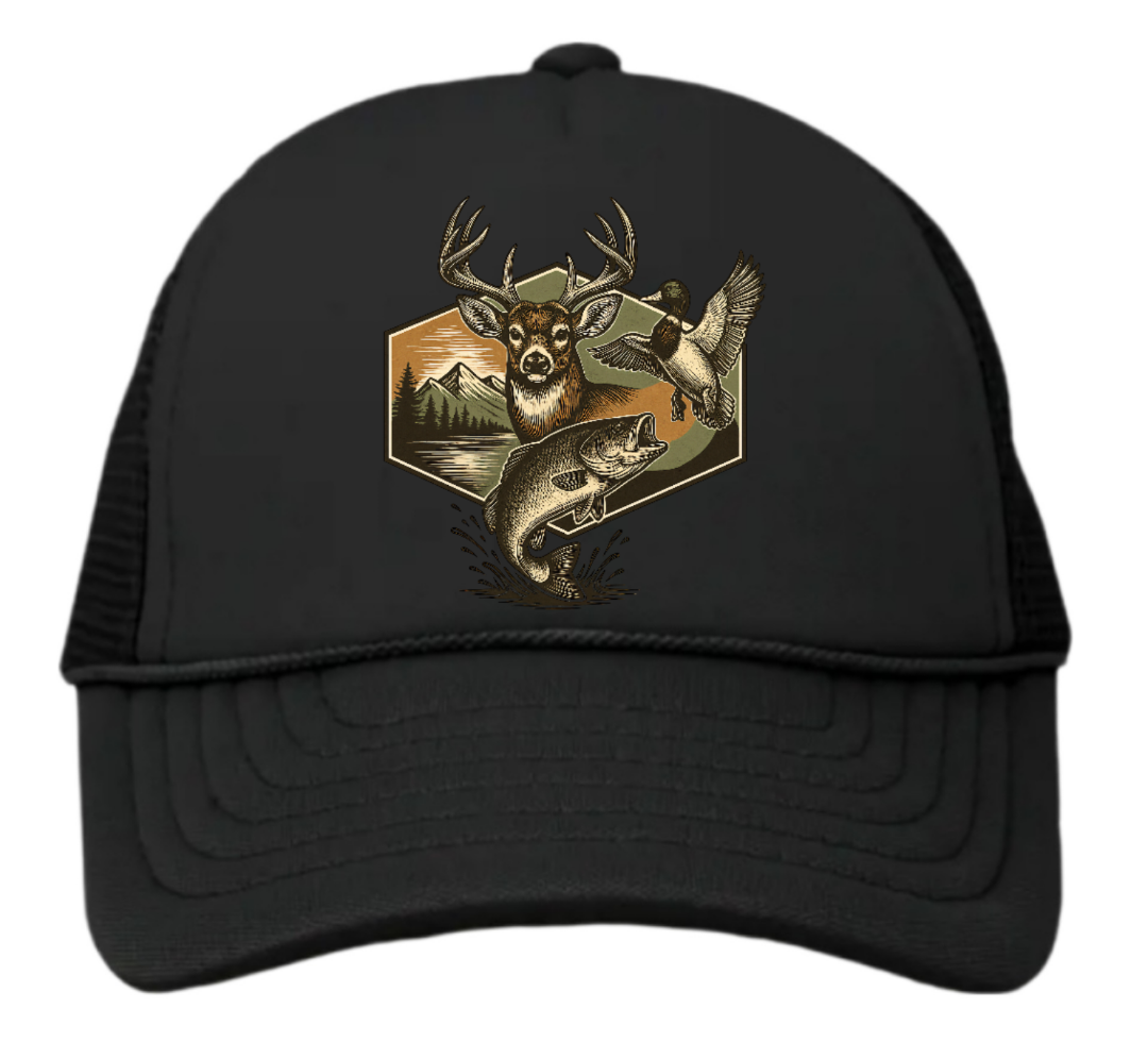 Infant Newborn Baby Snapback Trucker Hat Fishing Hunting