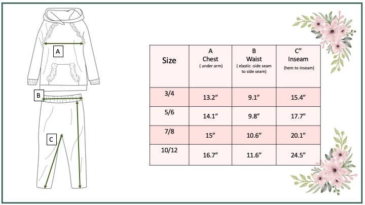 Kids Sage Ruffle Hoodie