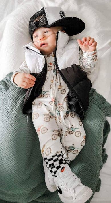 Baby Boy Dirt Bike Motocross Sleeper/Pajamas