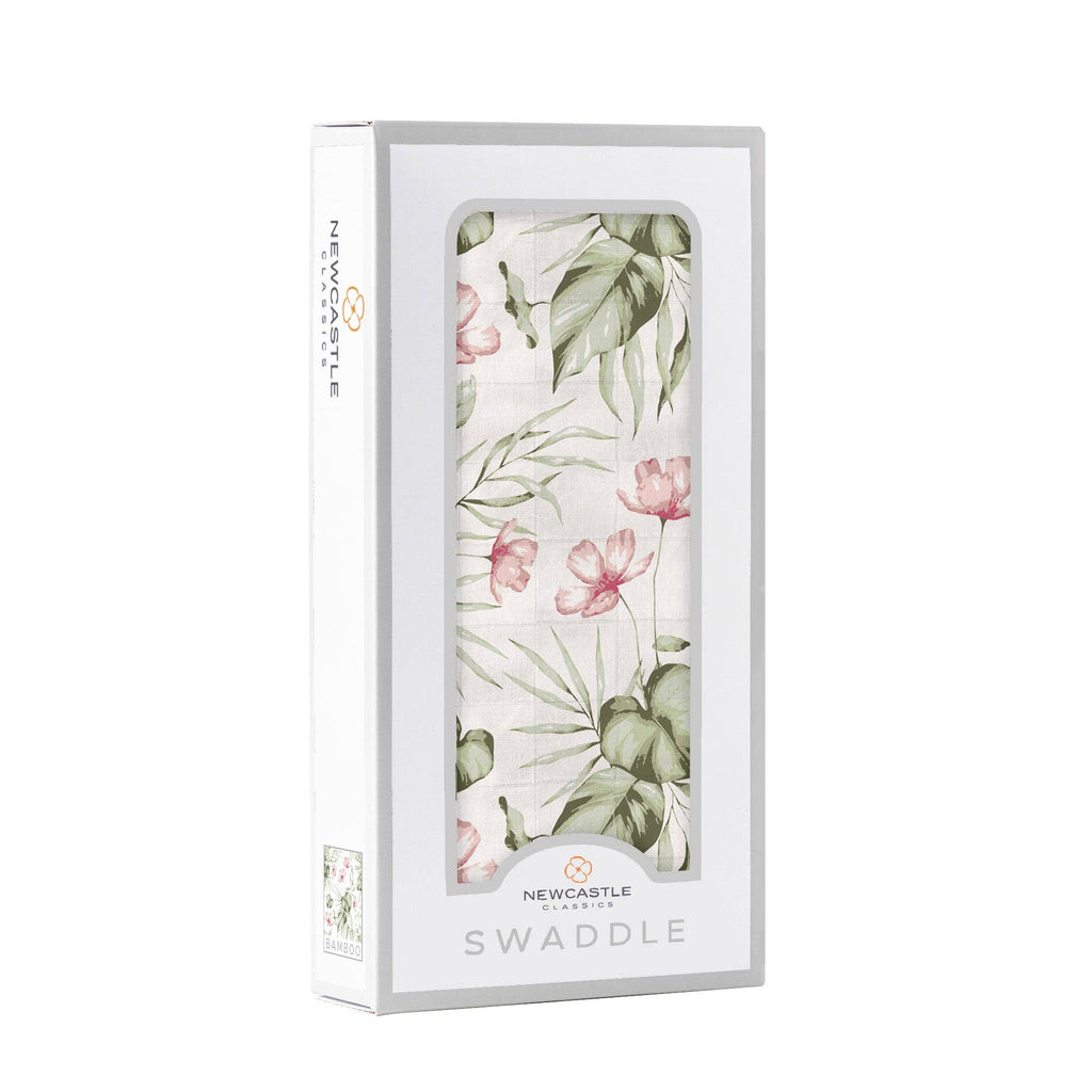 Silver Pink Orchid Swaddle