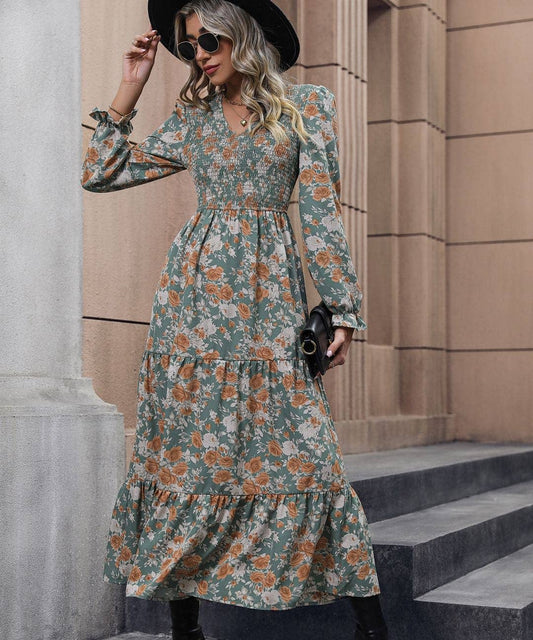 Floral Print Maxi Dress