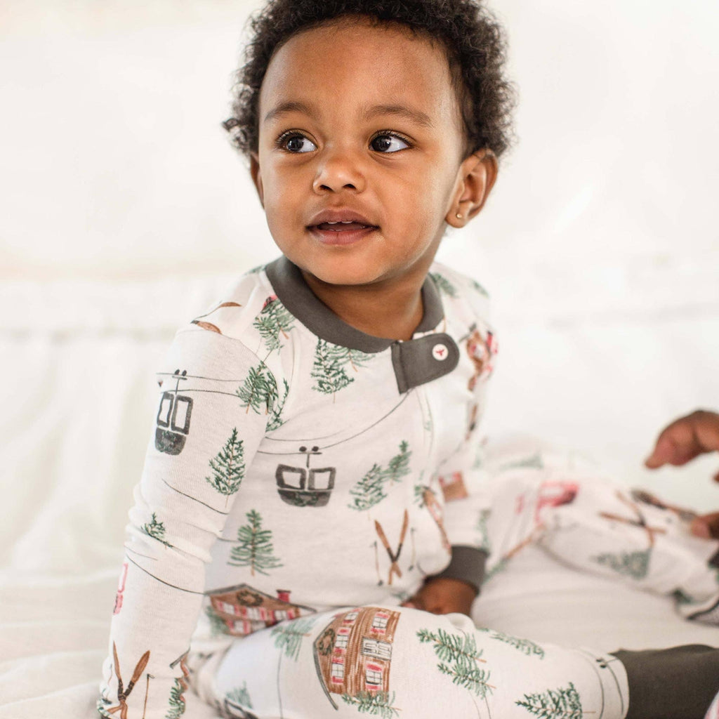Ski The Alps Matching Family Pajamas