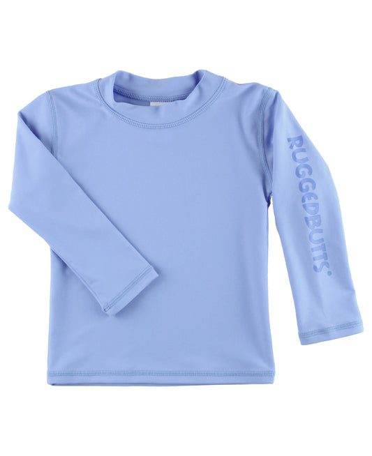 Boys Periwinkle Blue Long Sleeve Logo Rash Guard