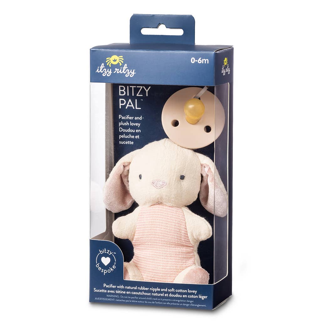 *NEW OPTIONS* Bitzy Pal Natural Rubber Pacifier & Plush