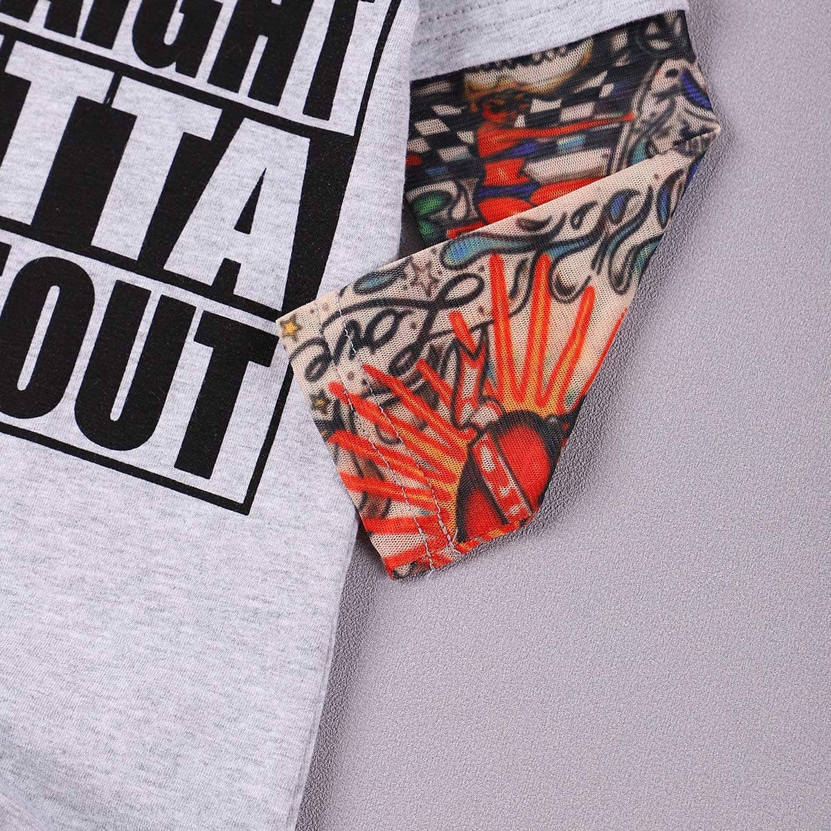 Lady Killer Tattoo Sleeve Cotton Baby Romper