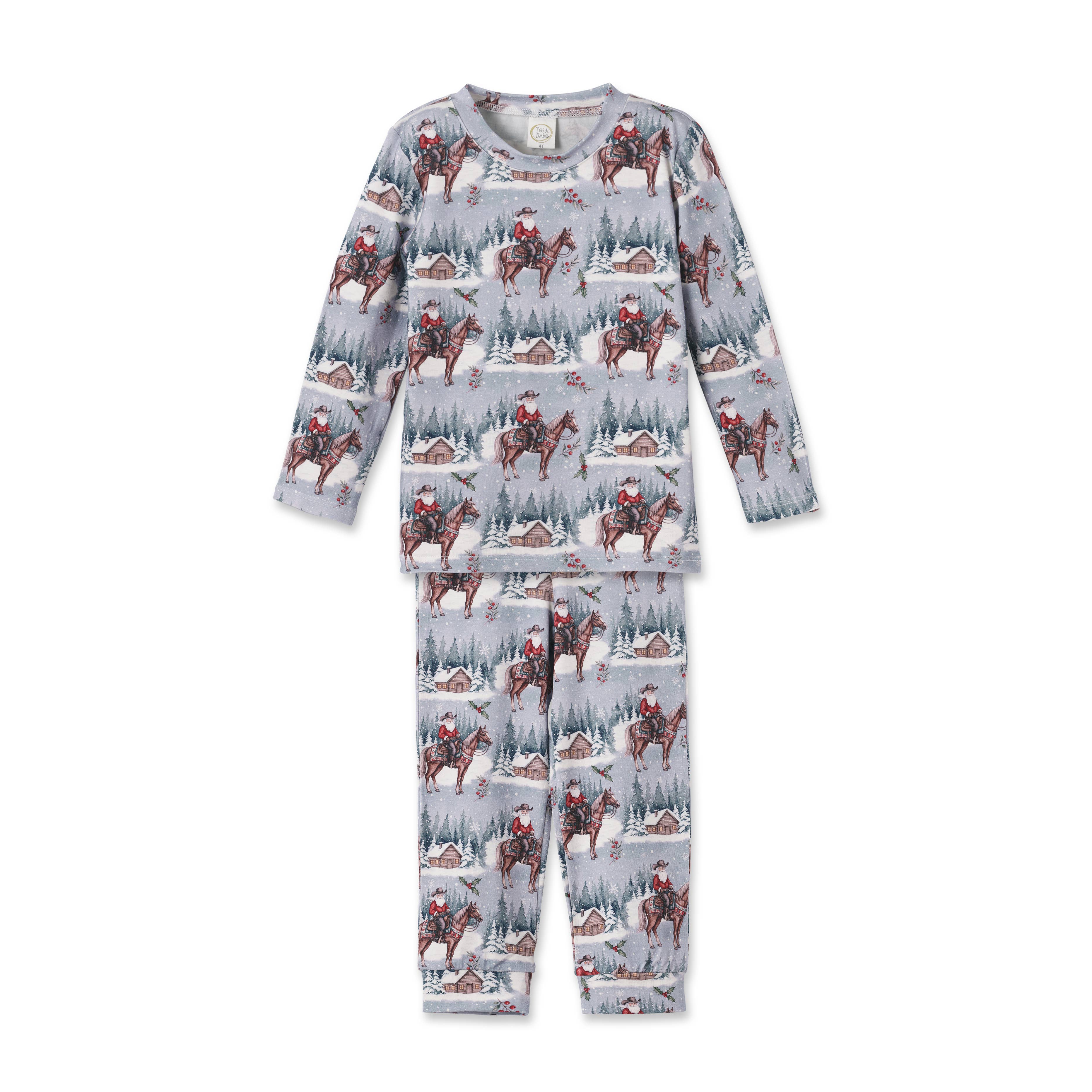 Cowboy Christmas Family Matching Soft Bamboo Pajamas