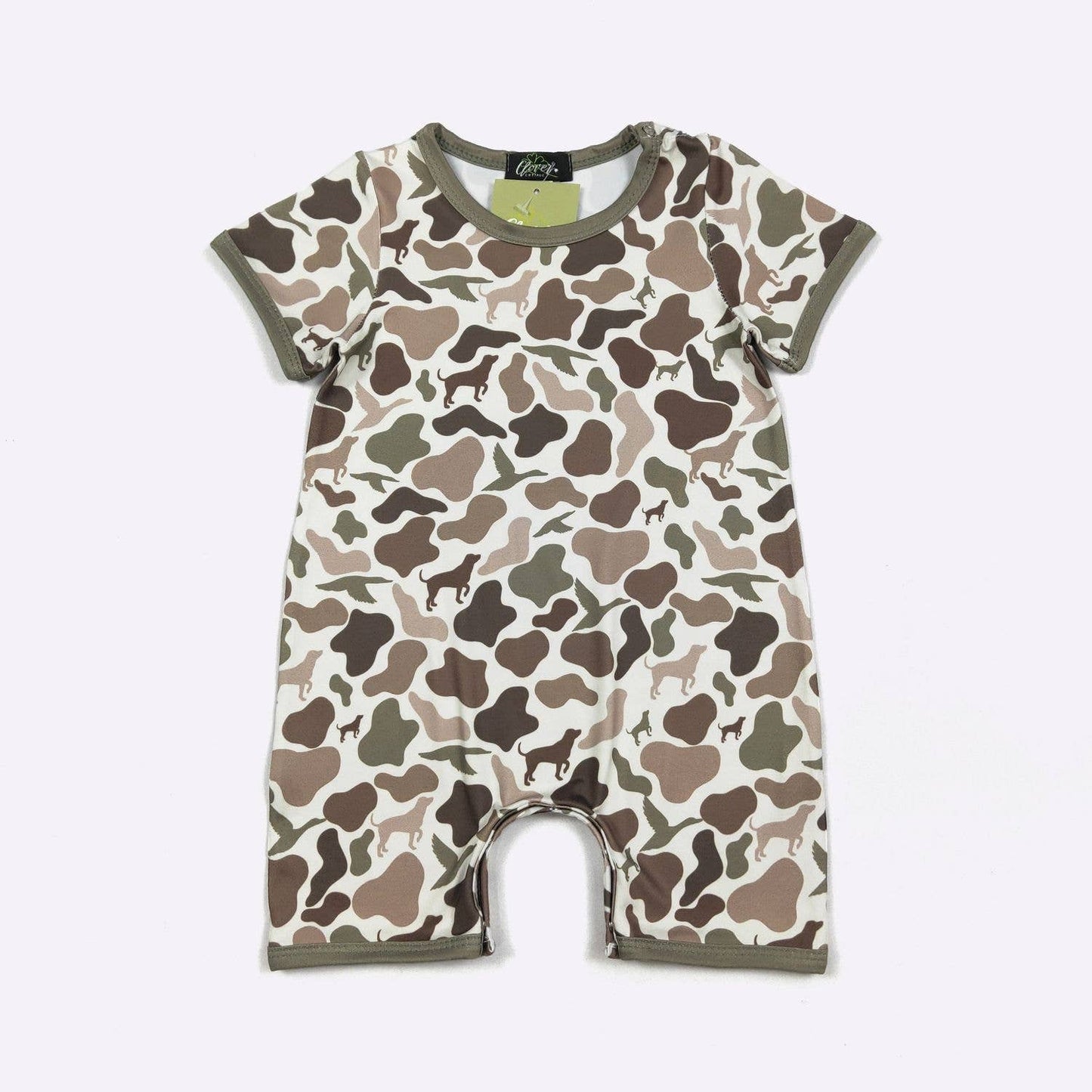 Camo Hound Boy Romper