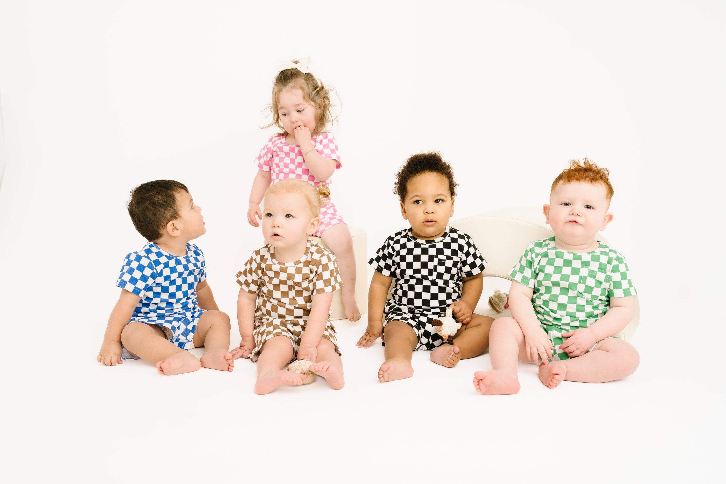 Black Checkered Pocket Set