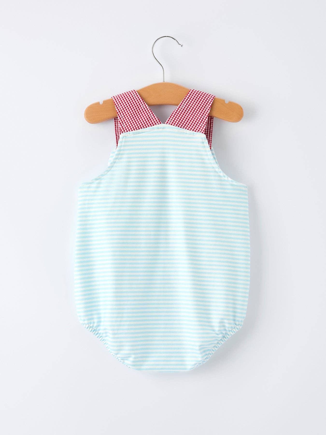 Crab Applique Baby Boy Romper