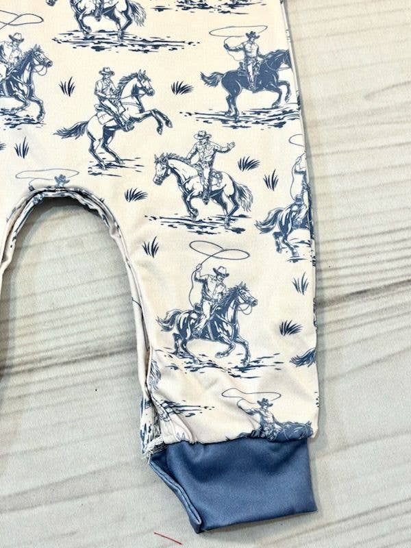 Indigo Lassoing Boy Romper