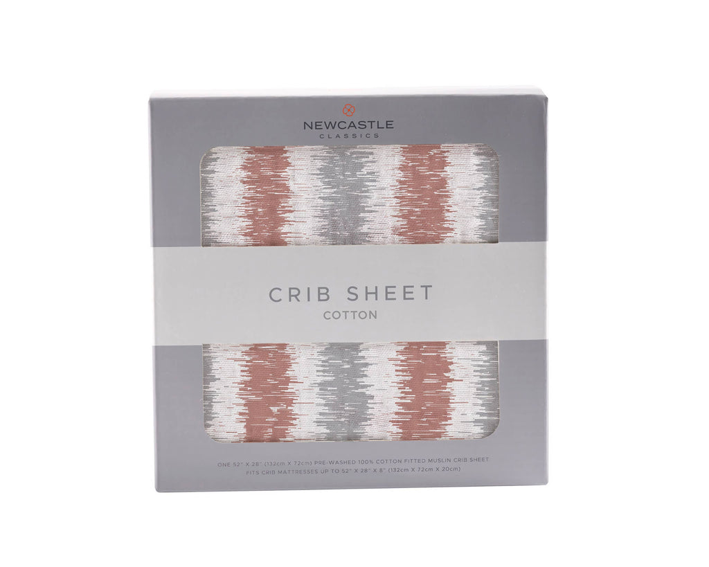 Western Stripe Crib Sheet