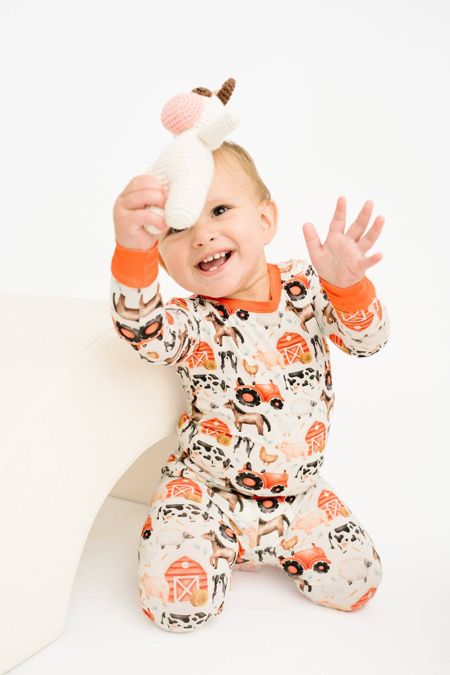 Little Red Barnyard Bamboo Set