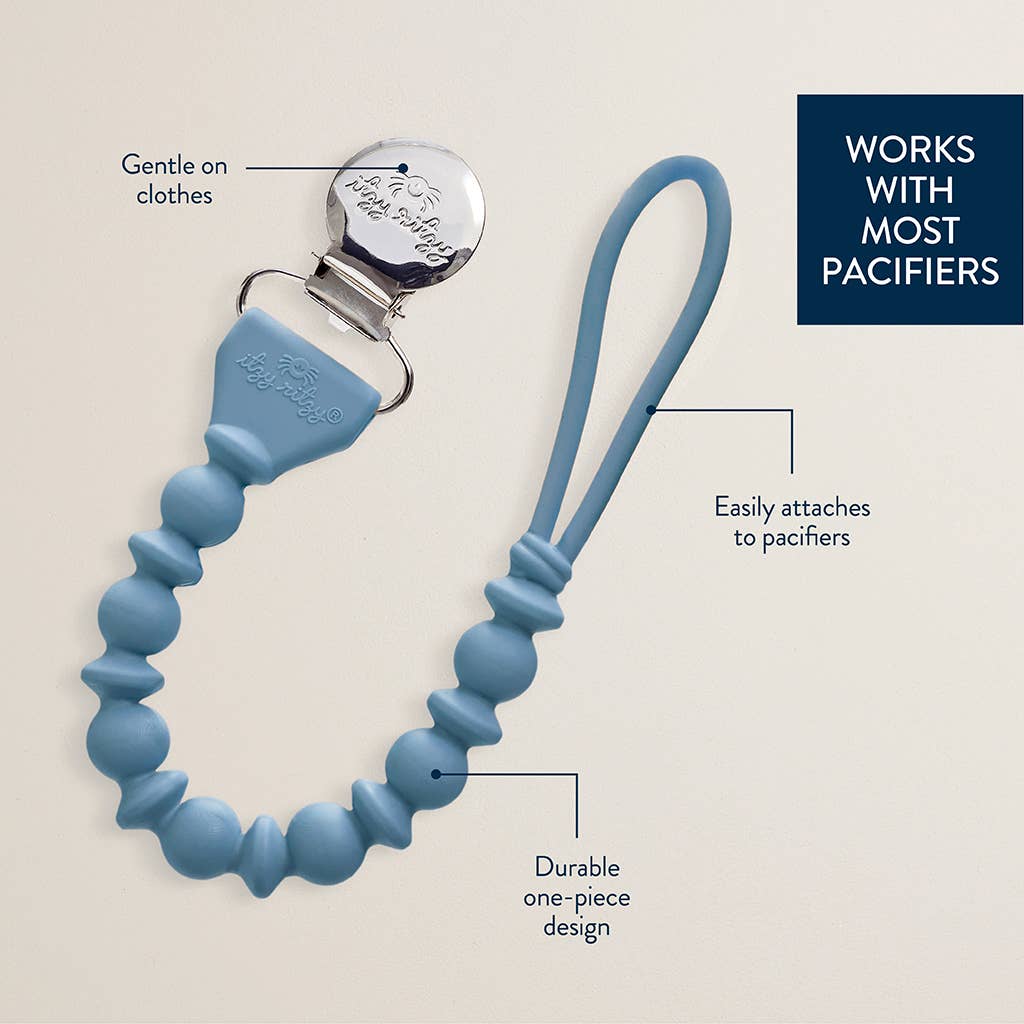 Sweetie Strap™ Silicone One-Piece Pacifier Clips