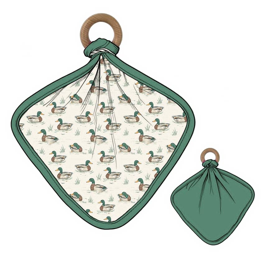 Mallard Duck Bamboo Teething Lovey