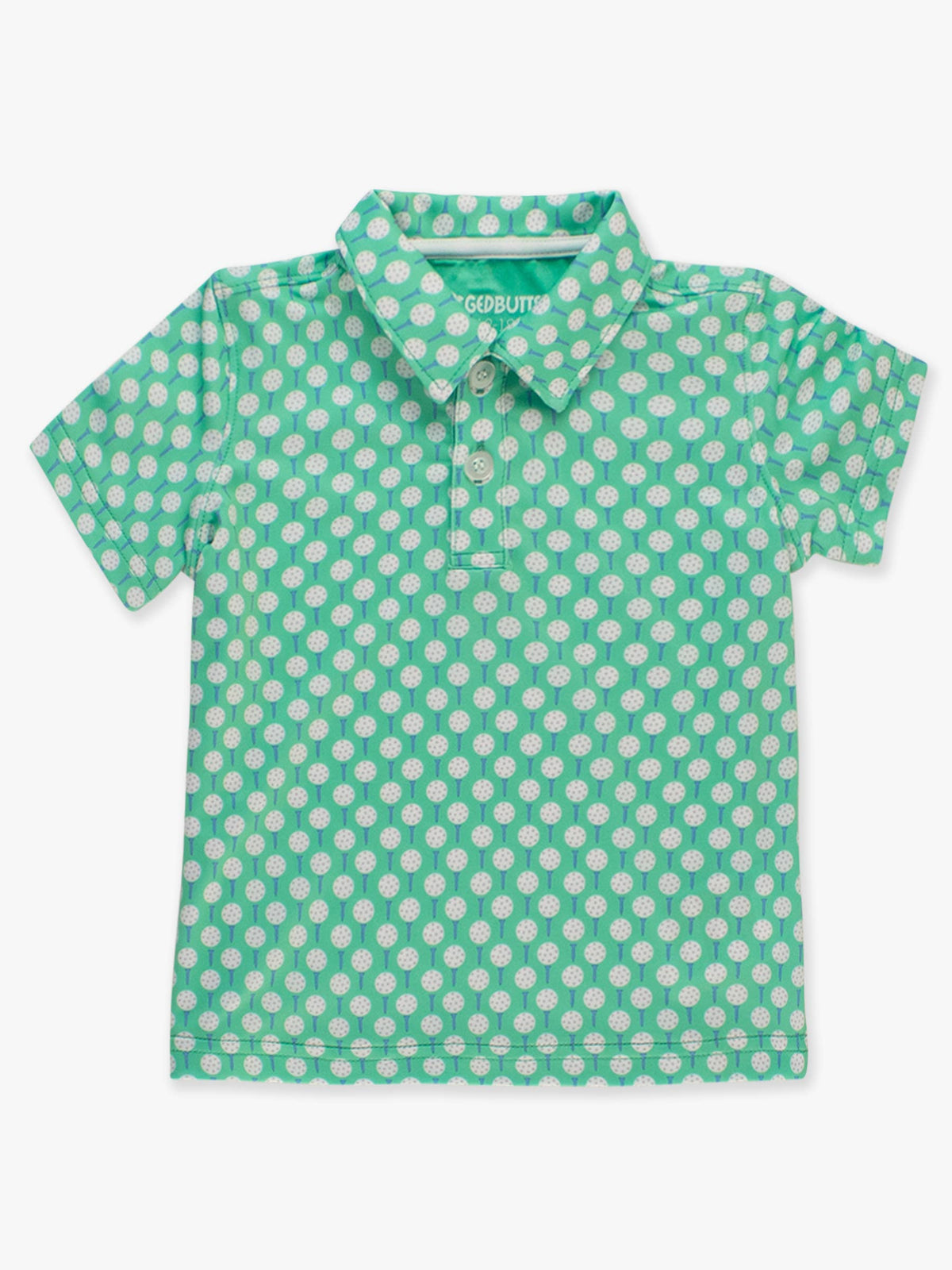 Boys Tiny Tee Time Golf Knit Short Sleeve Performance Polo