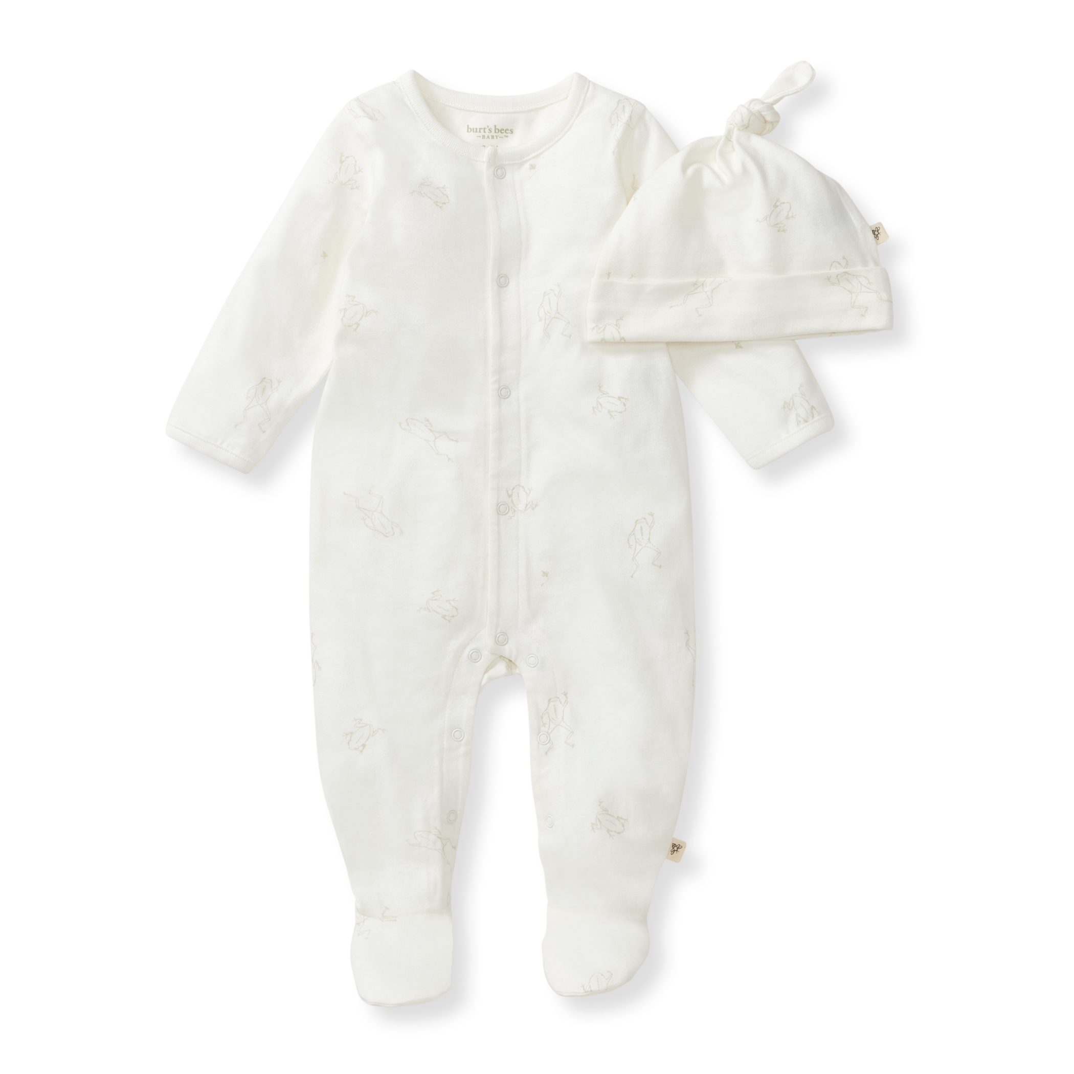 Frog Baby Jumpsuit & Hat Set
