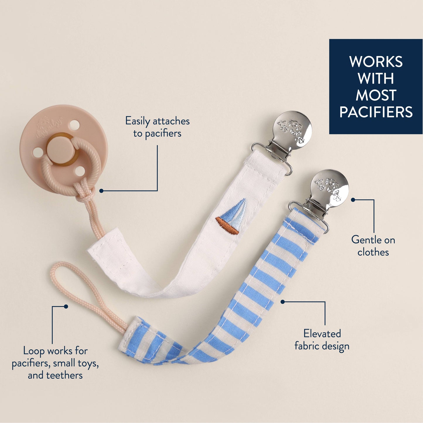 *NEW* Itzy Clip™ - Fabric Pacifier Strap