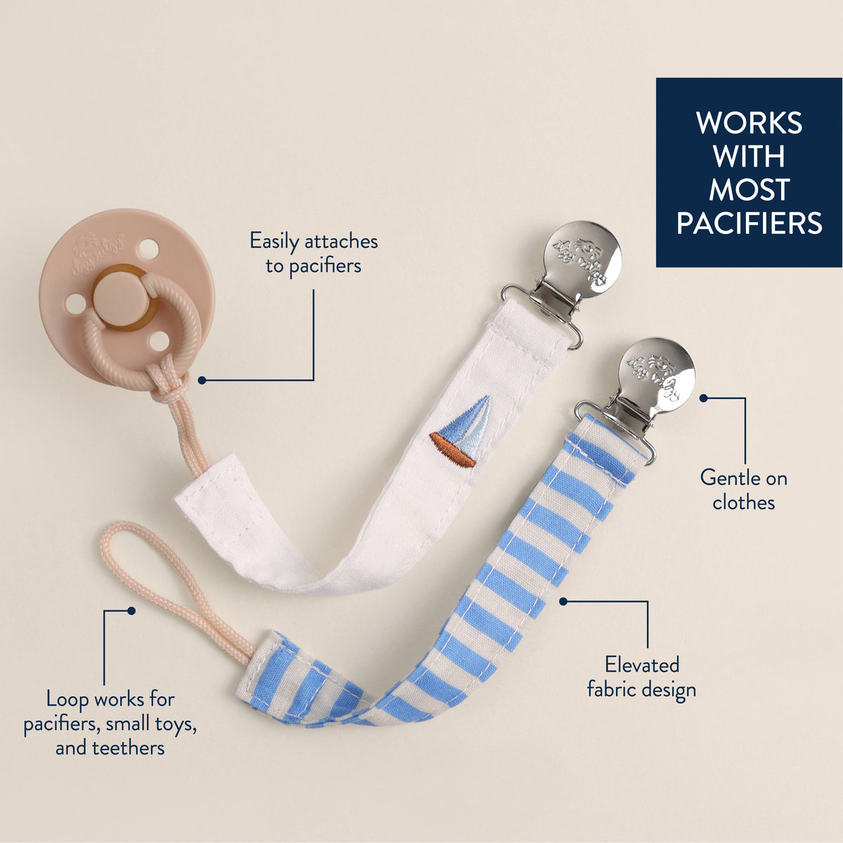 *NEW* Itzy Clip™ - Fabric Pacifier Strap
