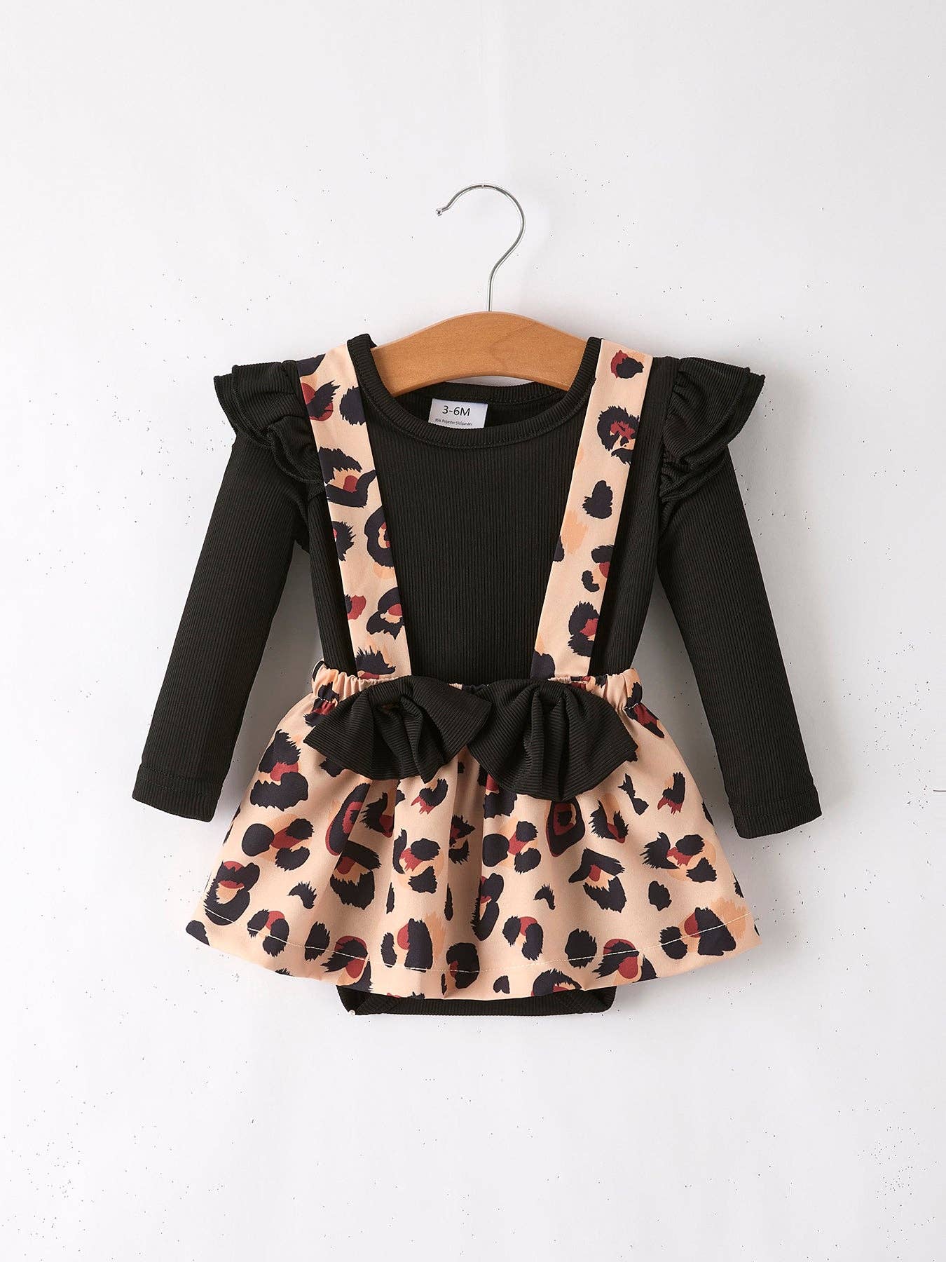 Girls Leopard Romper