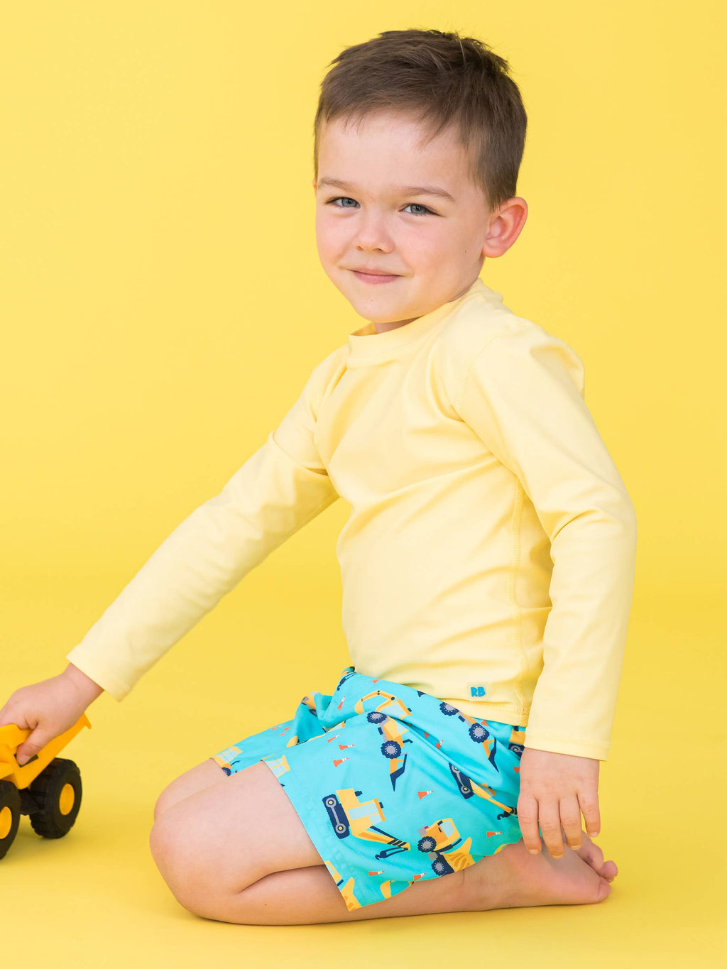 Boys Under Construction Swim Trunks