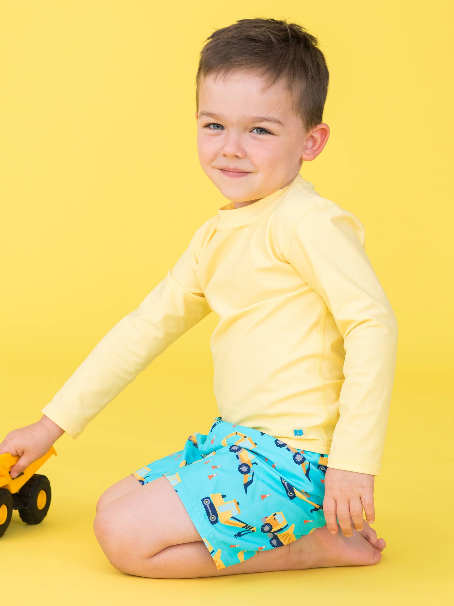 Boys Under Construction Swim Trunks