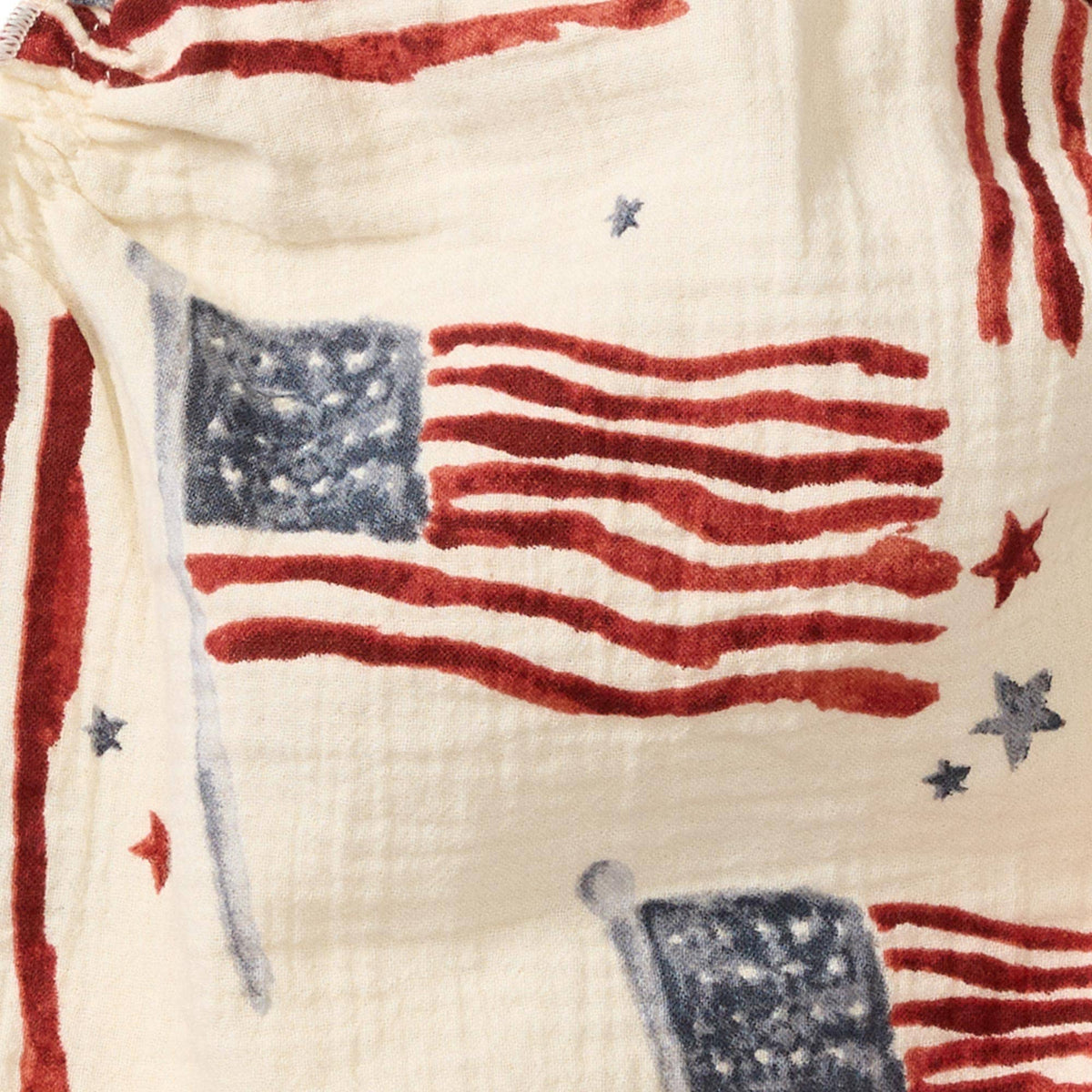 American Flag Baby Girl Bubble Romper