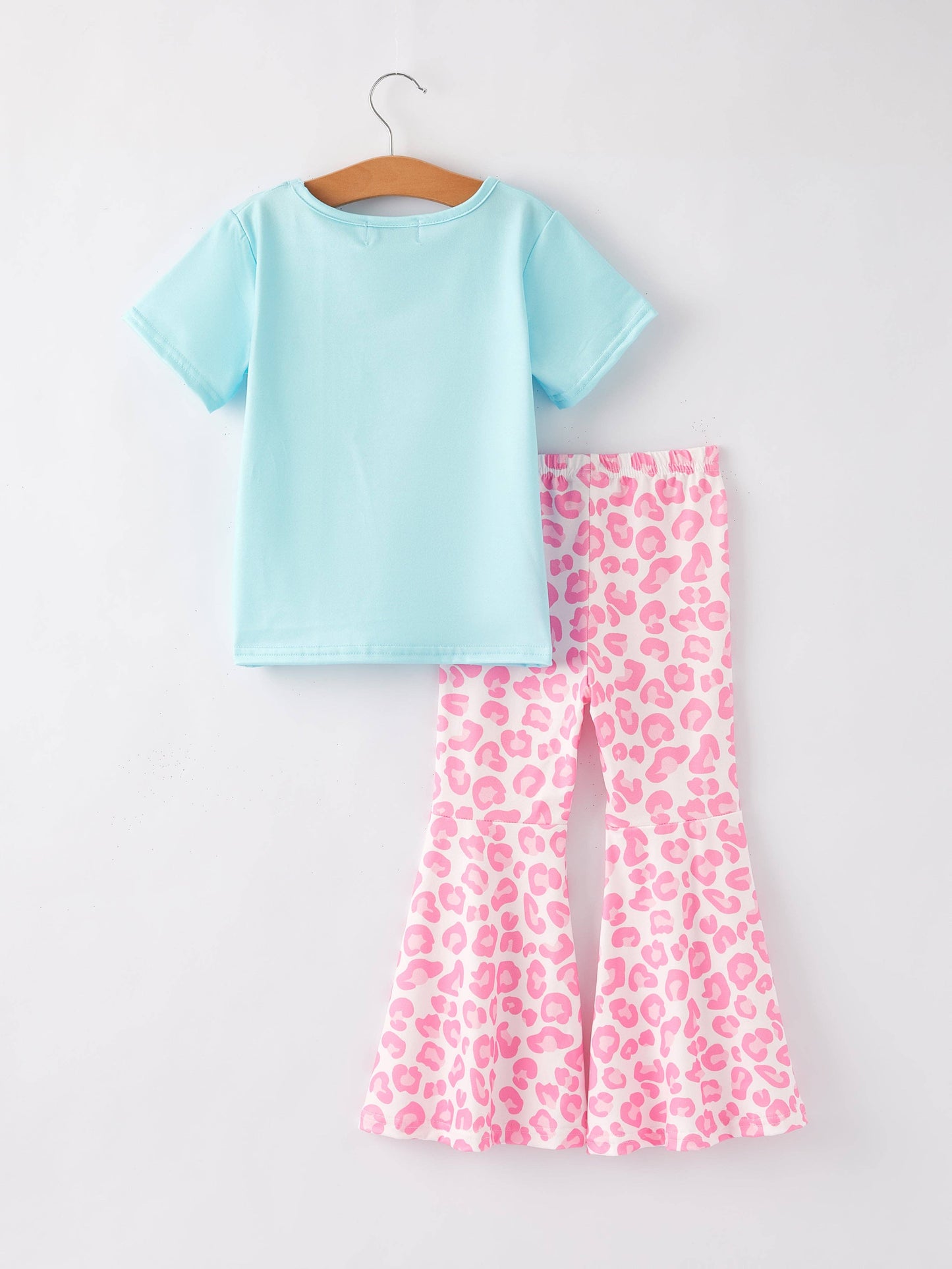 Girls Western Cow Leopard 2 Piece Set