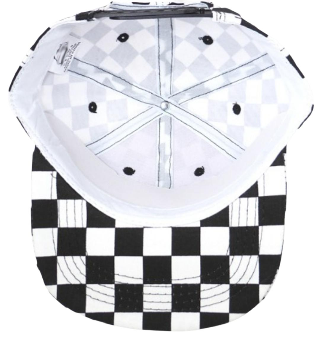 Infant Baby Checkered 6 Panel Snapback Hat Checker
