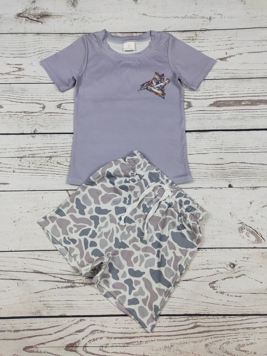 Bbay Boy Duck Camouflage Printed Shorts Set