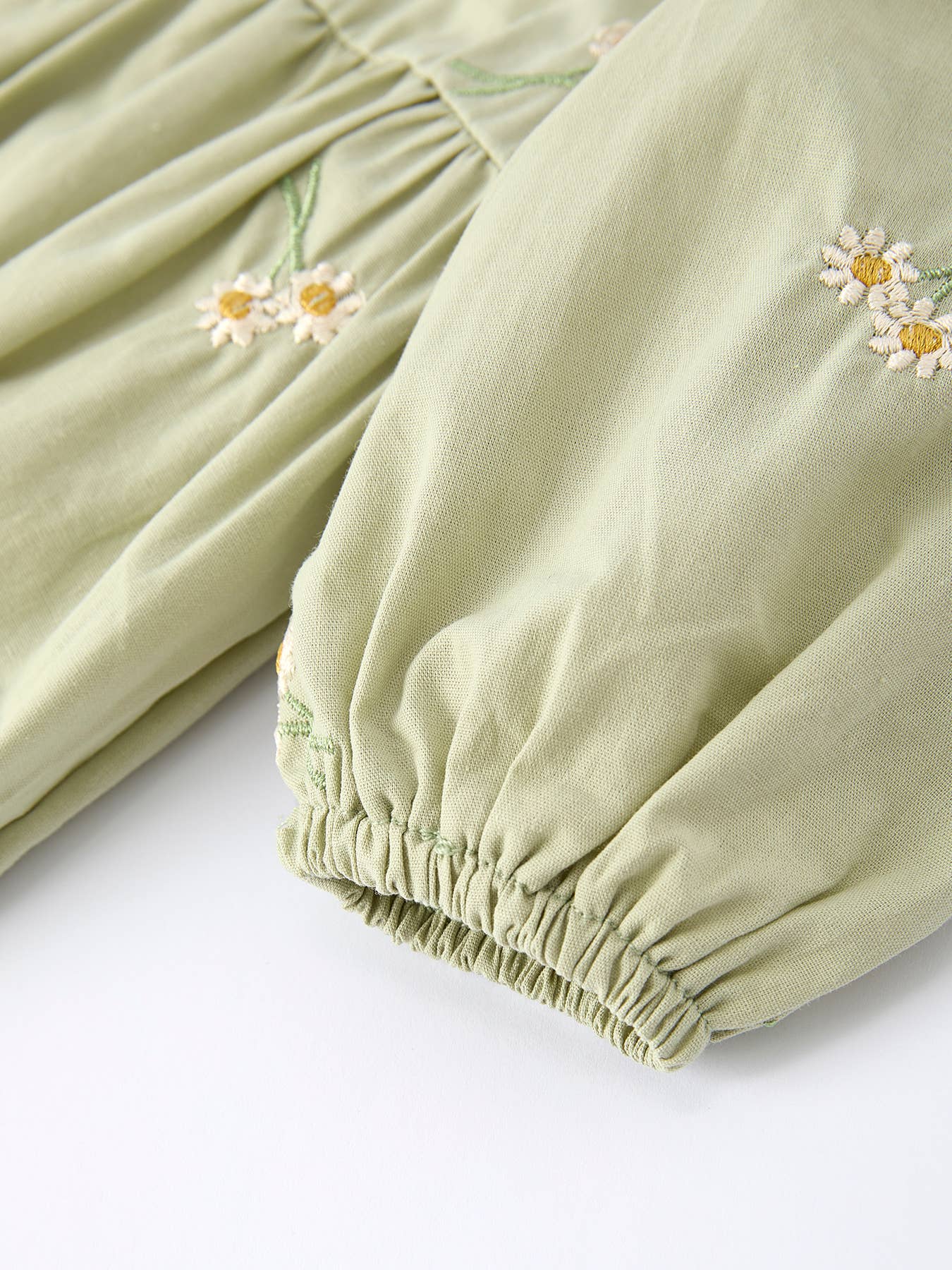 Girls Floral  Romper with Long Sleeves