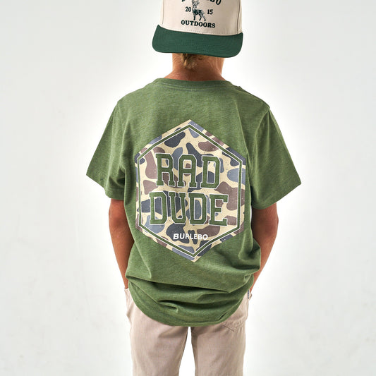 RAD DUDE DEER CAMO - SS - HEATHER OLIVE