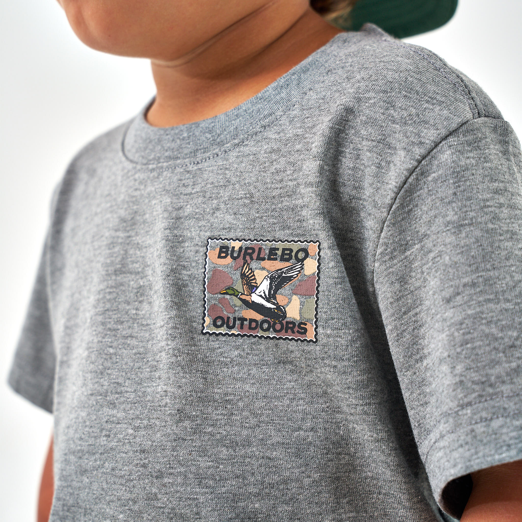 MALLARD DUCK STAMP - SS - DARK HEATHER GREY