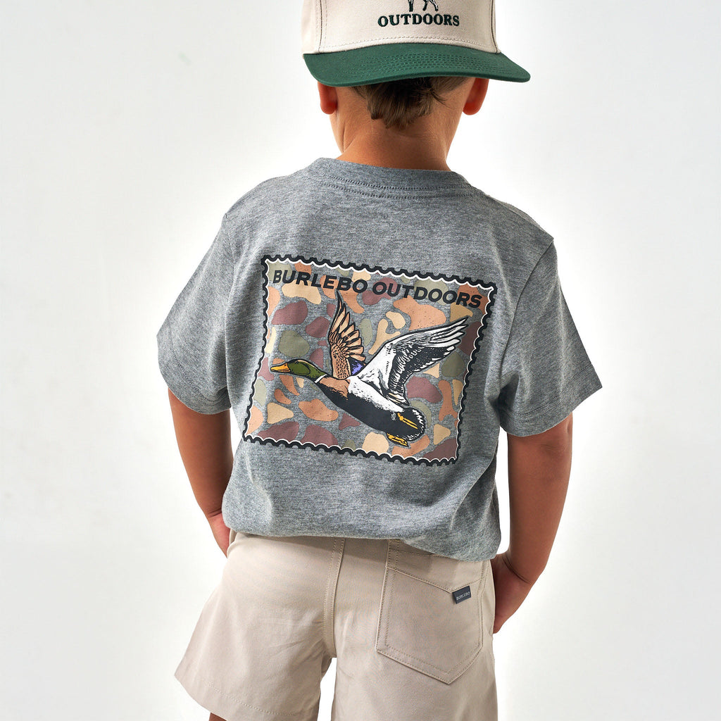 MALLARD DUCK STAMP - SS - DARK HEATHER GREY