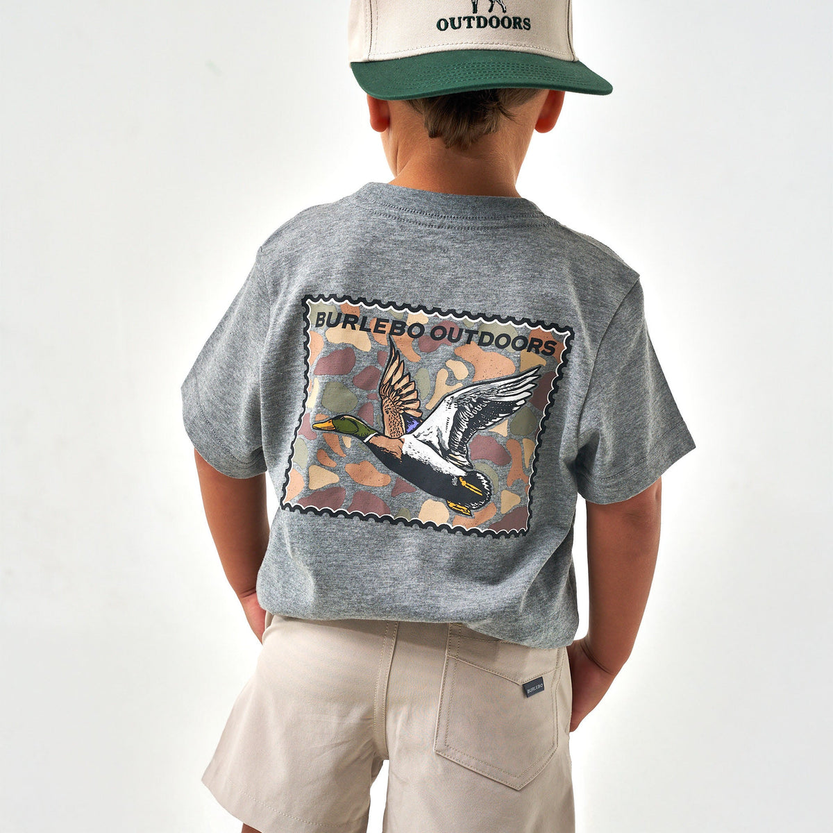 MALLARD DUCK STAMP - SS - DARK HEATHER GREY