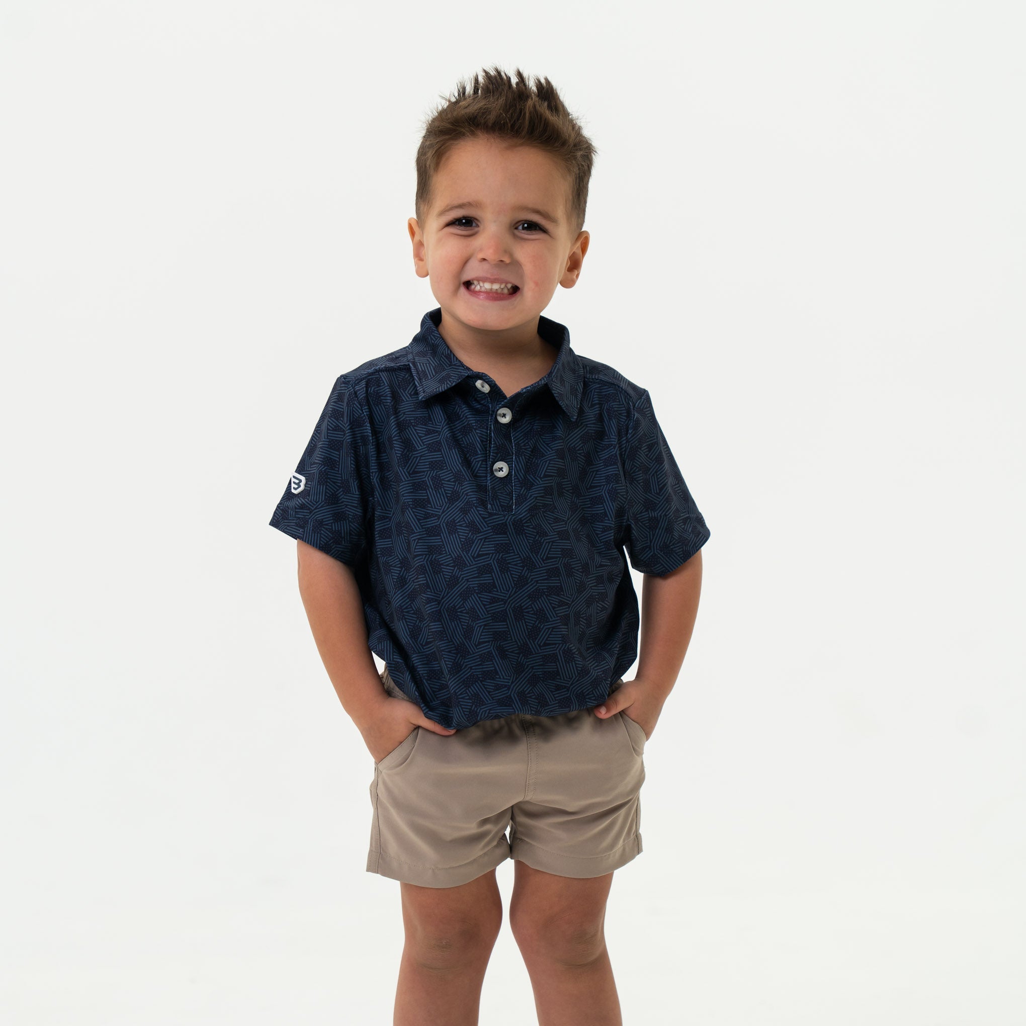 Burlebo PERFORMANCE POLO STARS AND STRIPES NAVY