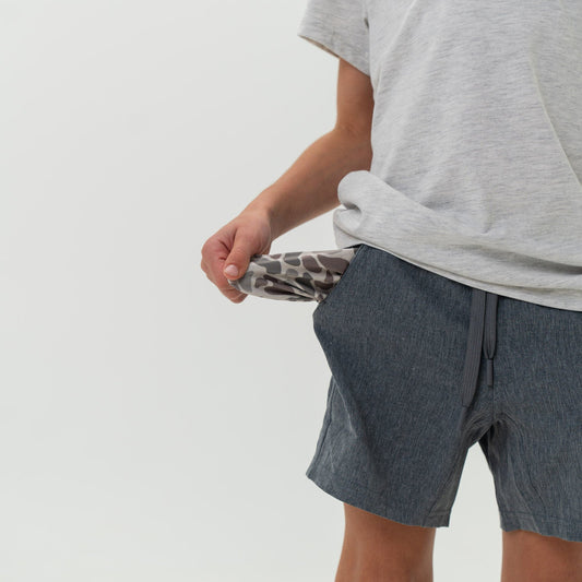 Youth Athletic Shorts Grizzly Grey