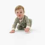 Burlebo Baby Zip Up Sage Lightning